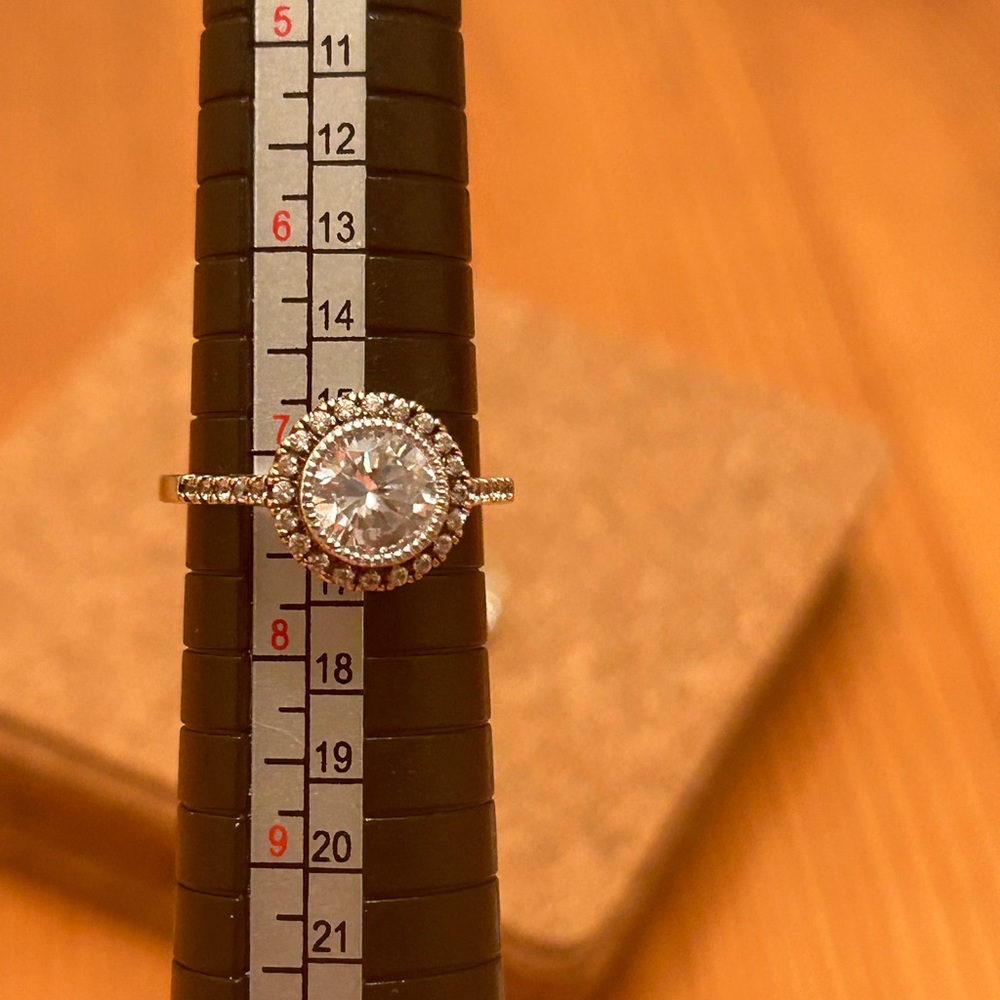 BRAND NEW STERLING SILVER RING/CZ RING - Picture 14 of 14